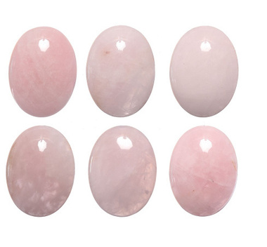 Камень массажный - розовый кварц (6 х 4 х1,5 см.)