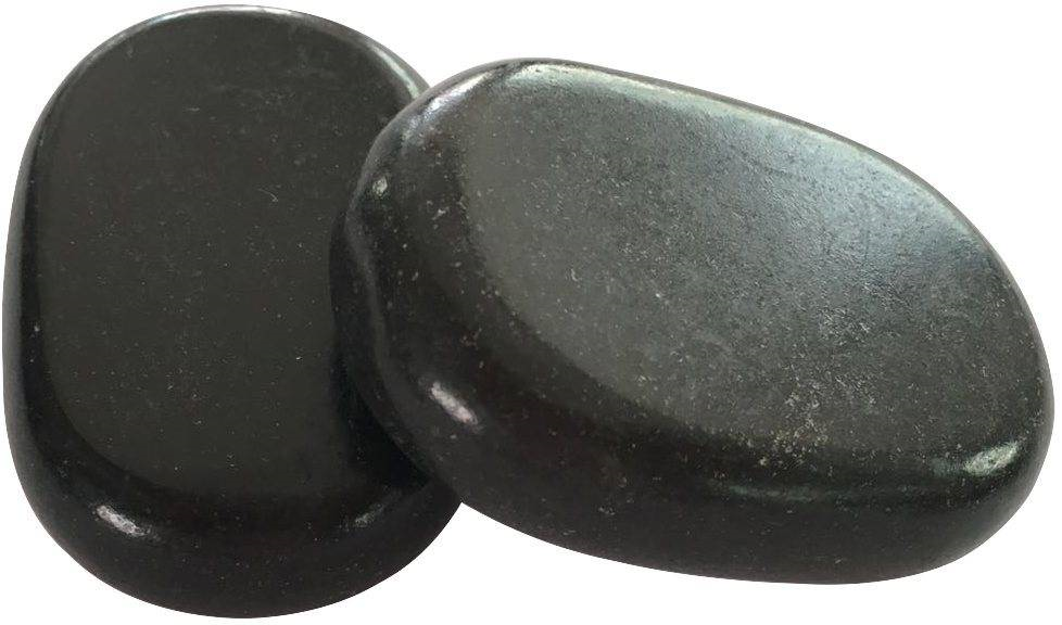 Камень массажный - черный базальт (9 х 7 х 2 см.)